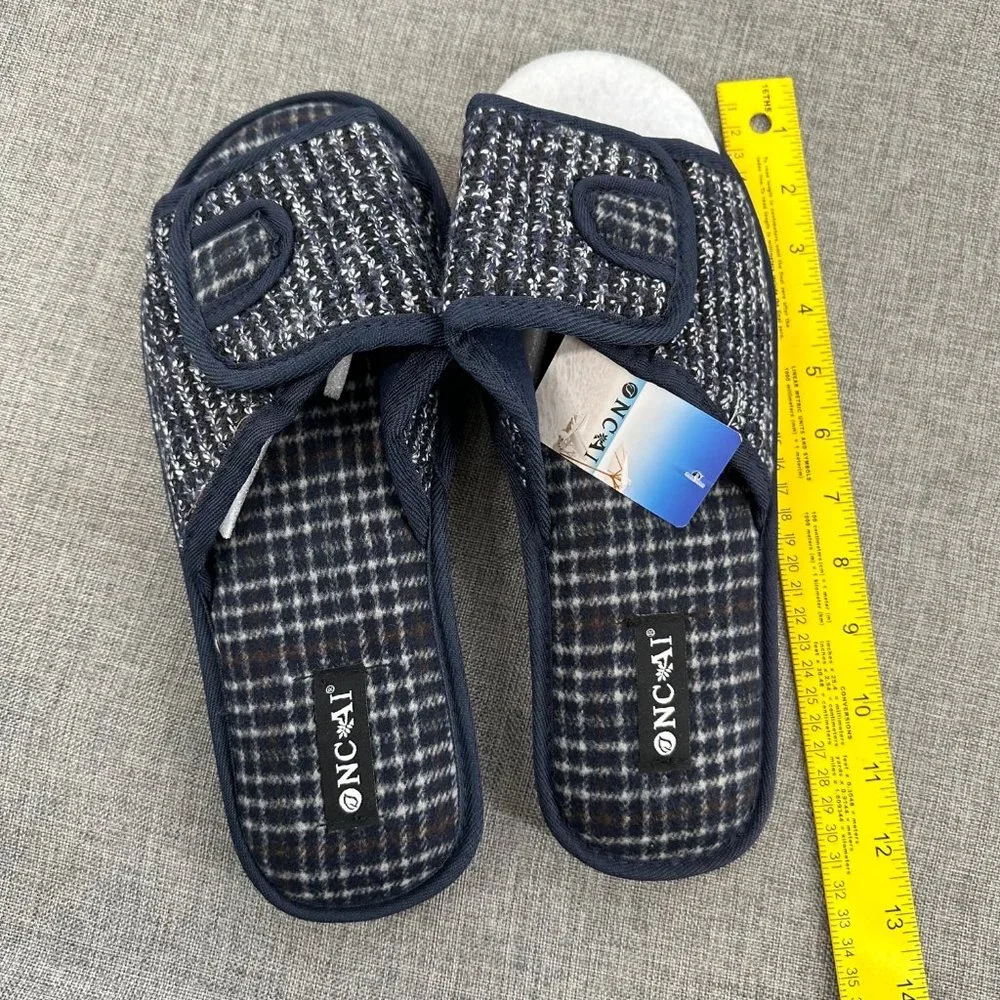NEW Mens ONCAI SLIPPERS SANDALS MEMORY FOAM ARCH SUPPORT‎ SLIP ON Size 11 USA
